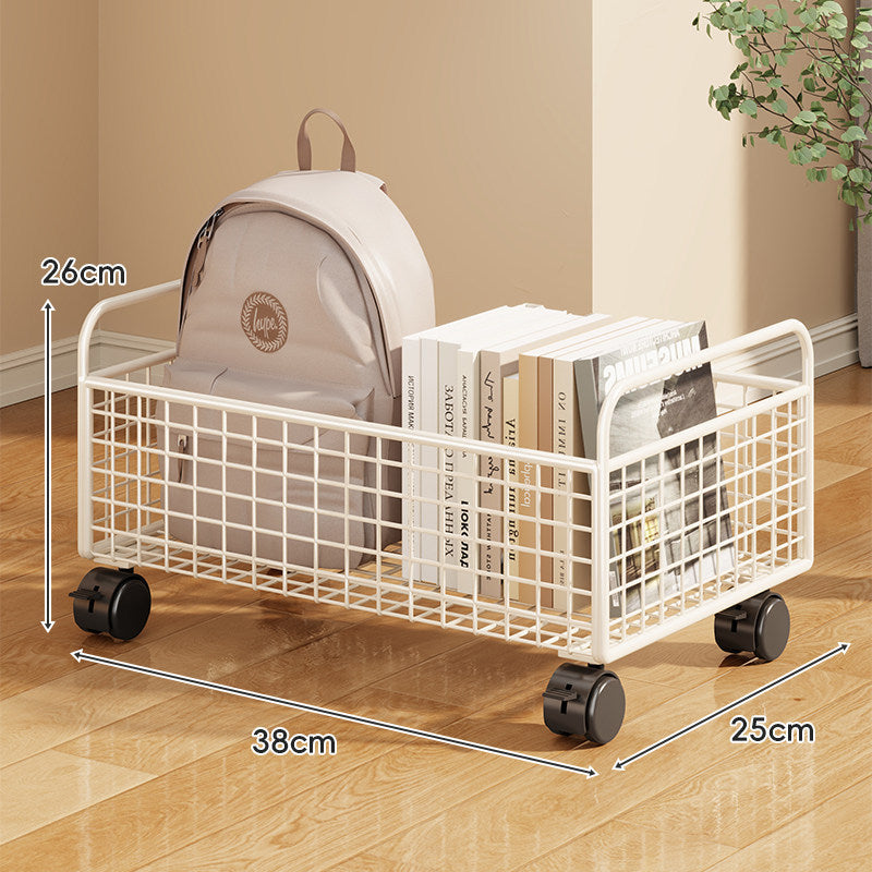 Compact Tiered Metal Mesh Vertical Storage & Display Rack with Removable Shelves and Anti-Slip Feet