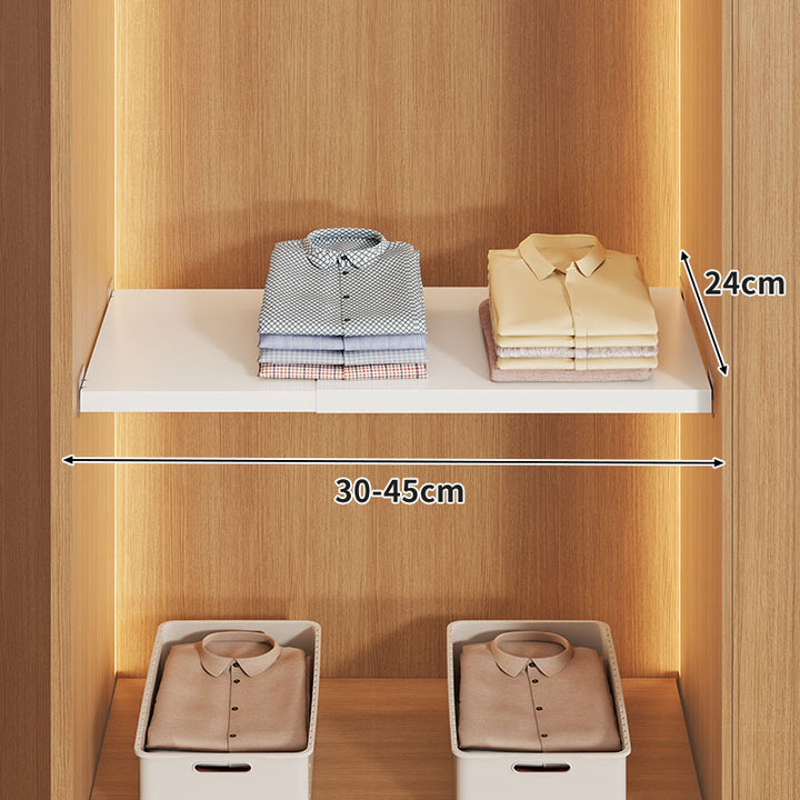 Expandable Hinged Closet Shelf Board