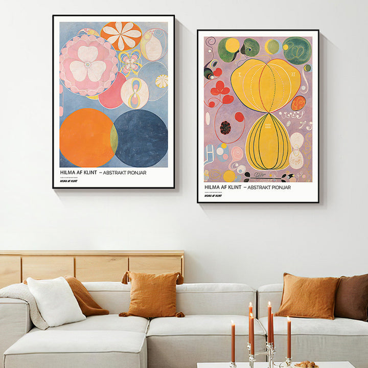 Framed Abstract Expressionist Art Print