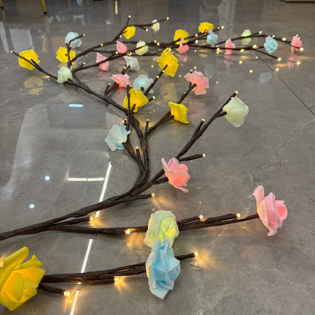 Ornate LED Cherry Blossom Wall Light