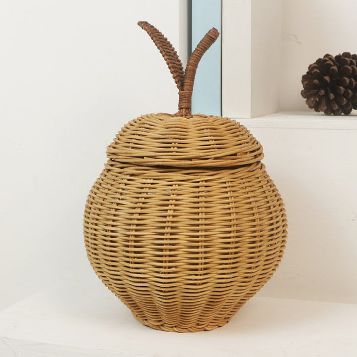 Stylish storage basket in apple design