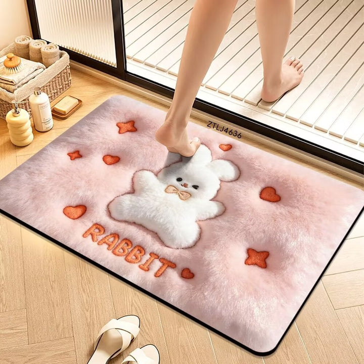 Plush Money-Themed Bath Mat