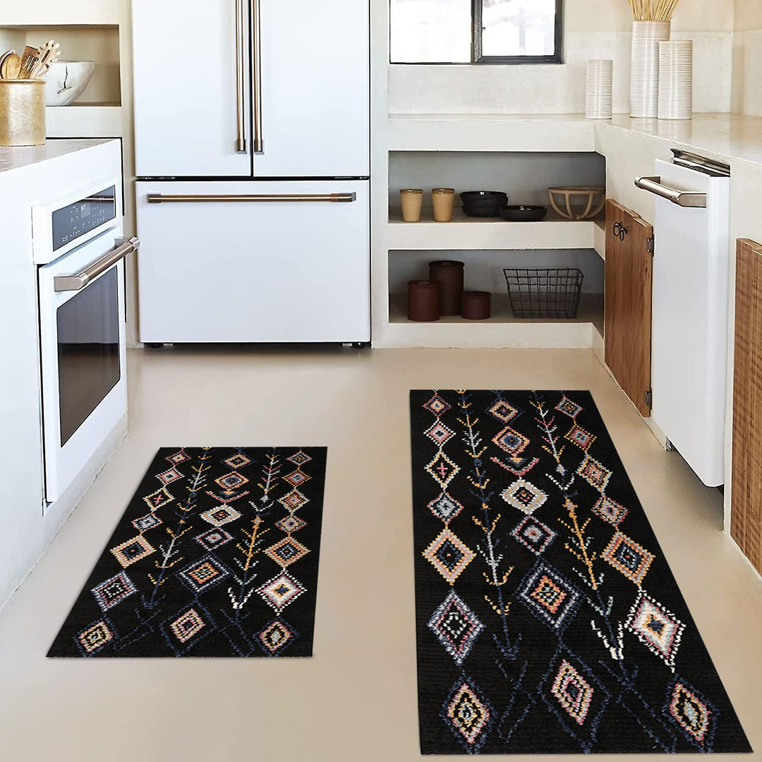 Vintage-Inspired Kitchen Mat Set