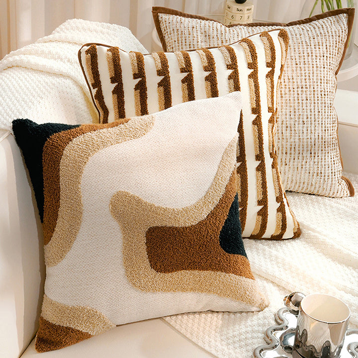 Decorative Textured Lumbar Pillow