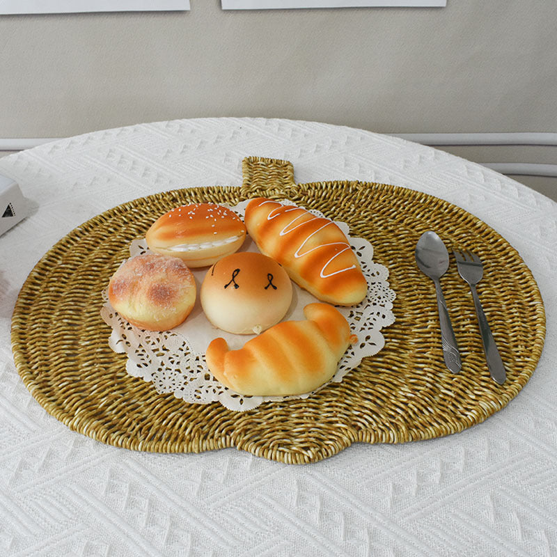 Decorative Woven Pumpkin Shaped Tray