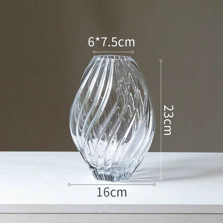 Decorative Swirl Glass Vase