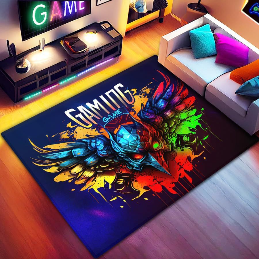 Gaming Controller-Themed Area Rug