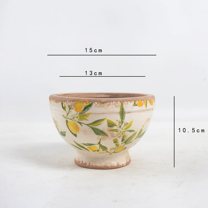 Floral Ceramic Planter