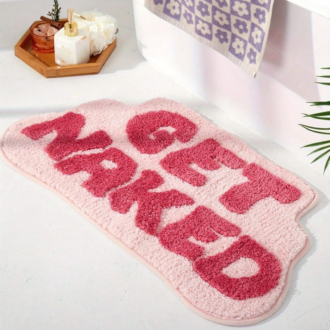 Playful Text Bath Mat