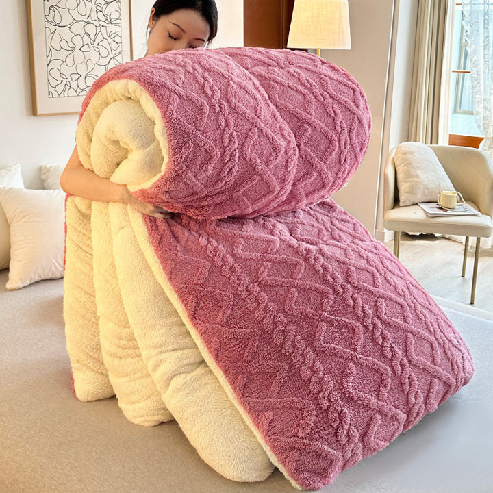 Plush Reversible Fuzzy Blanket