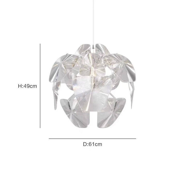 Modern geometric pendant light