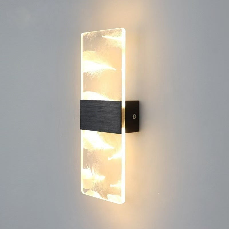 Artistic wall light fixture