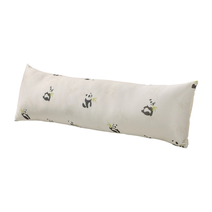 ergonomic extra-long body pillow with memory foam and panda motif cover