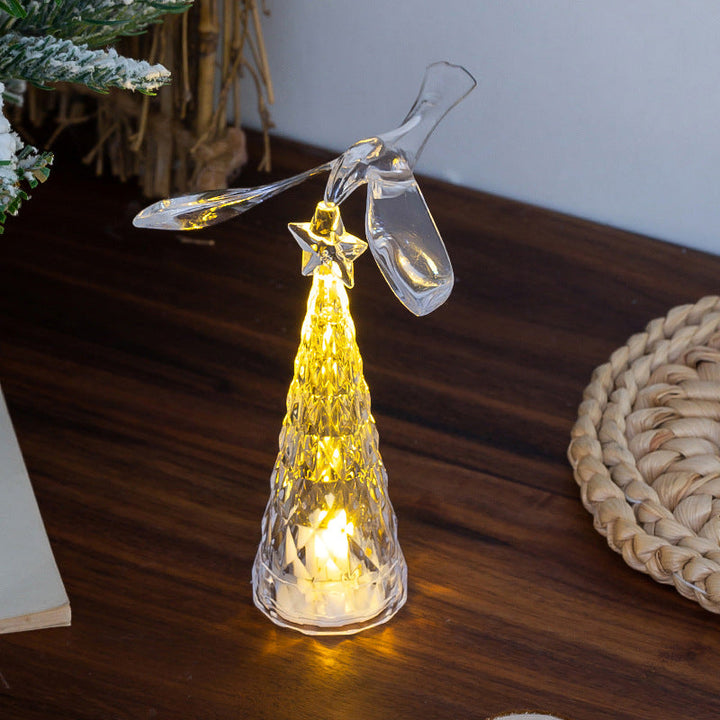 Elegant Glass Candle with LED Lighting