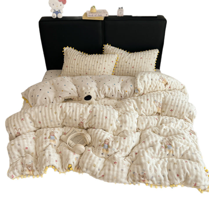 Soft Textured Bedspread Set
