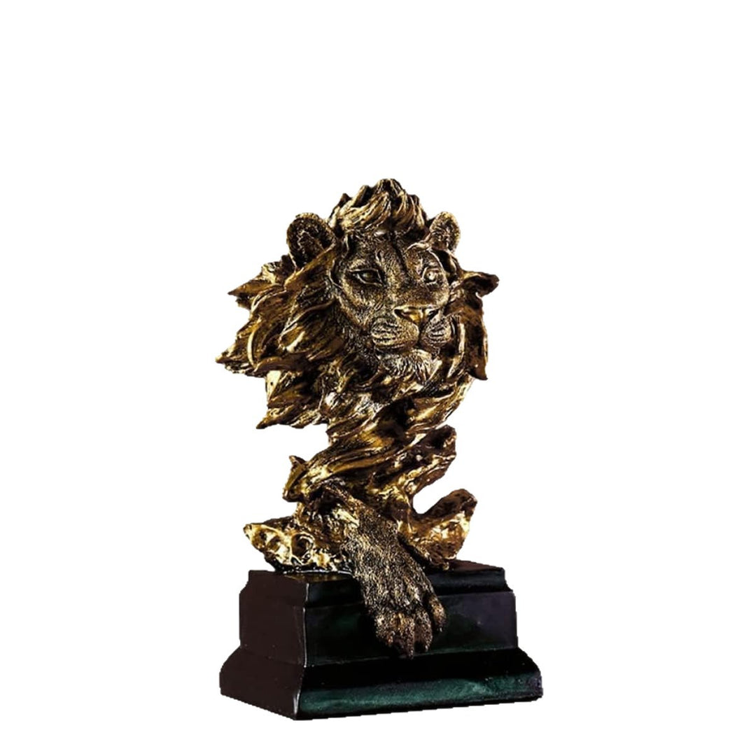 Artistic Lion Head Sculpture