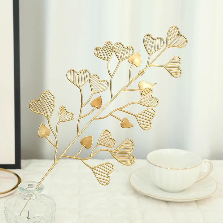 Elegant Metal Leaf Decoration