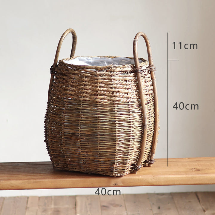 Handwoven storage basket