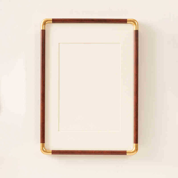 Decorative Wall Frame with Gold Accents