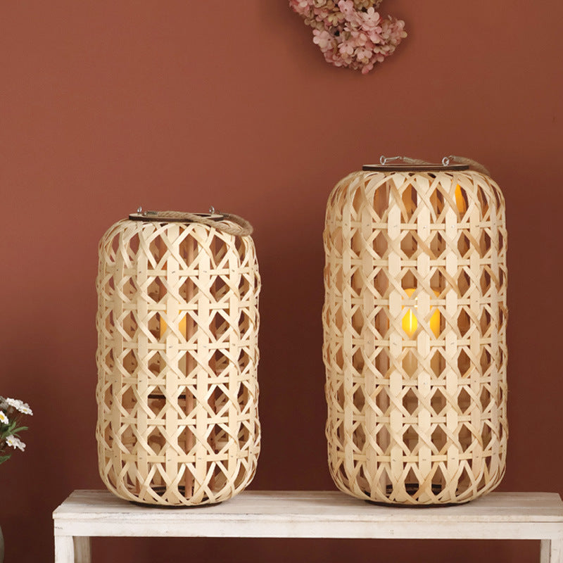 Handcrafted lantern in natural design