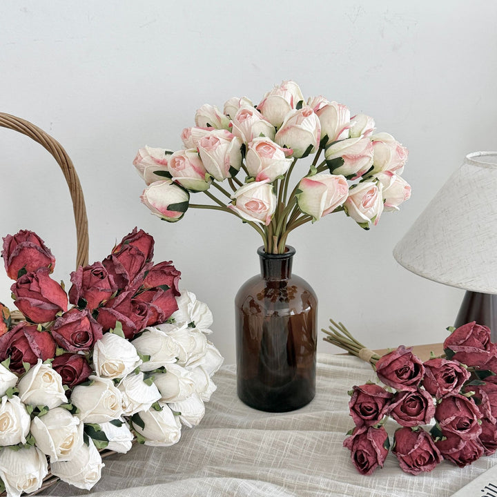 Realistic Fabric Rose Bouquet