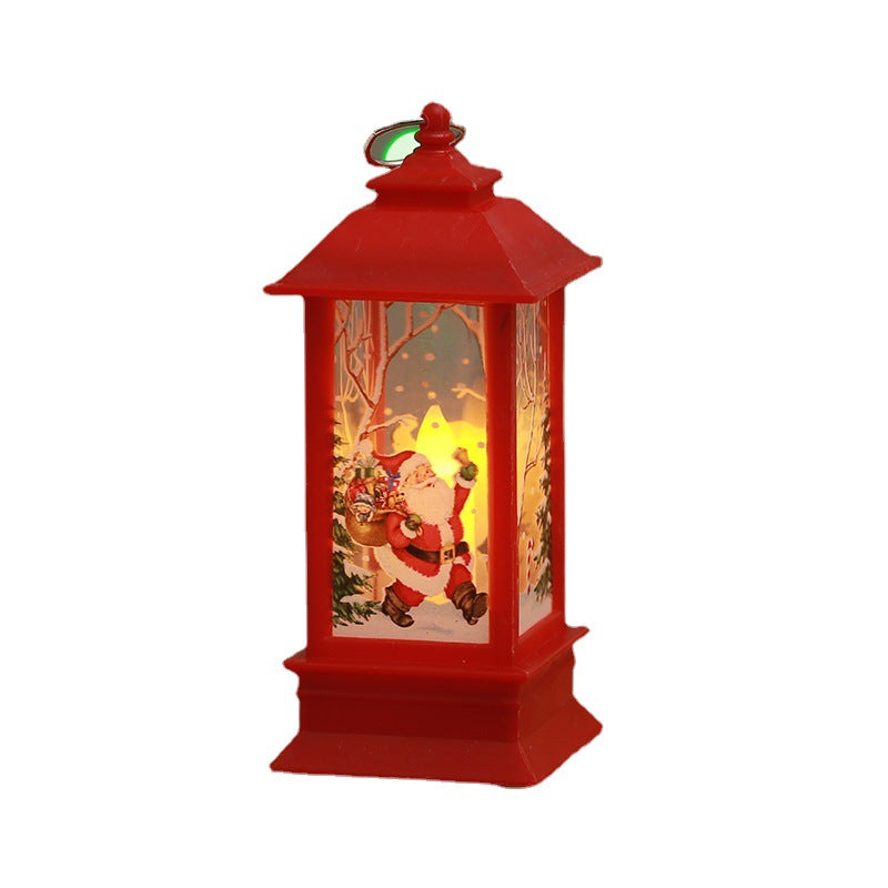 Nostalgic Christmas lantern with LED light