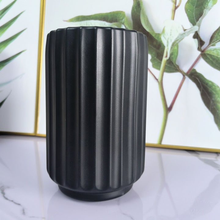 Decorative Vertical Ribbed Vase