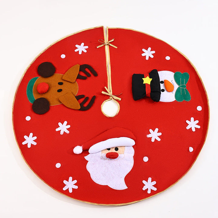 Festive Christmas Tree Skirt with Colorful Motif