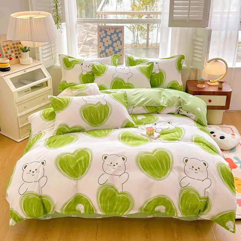 Playful Cartoon Bear Bedding Set