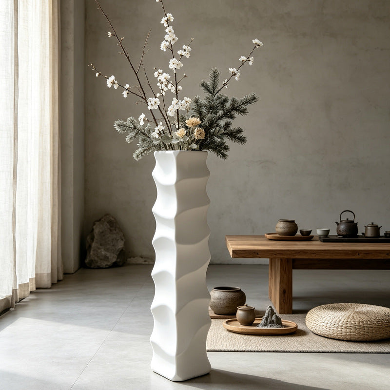 Decorative Slim Wave Vase