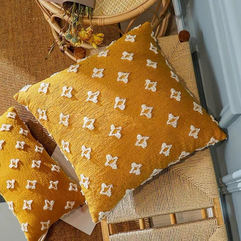 Textured Decorative Oblique Pattern Pillow