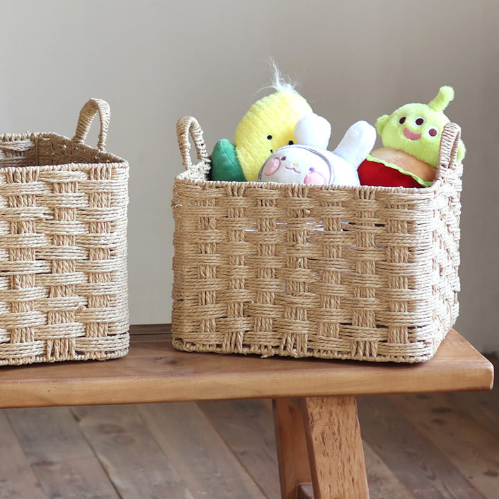 Handwoven storage basket