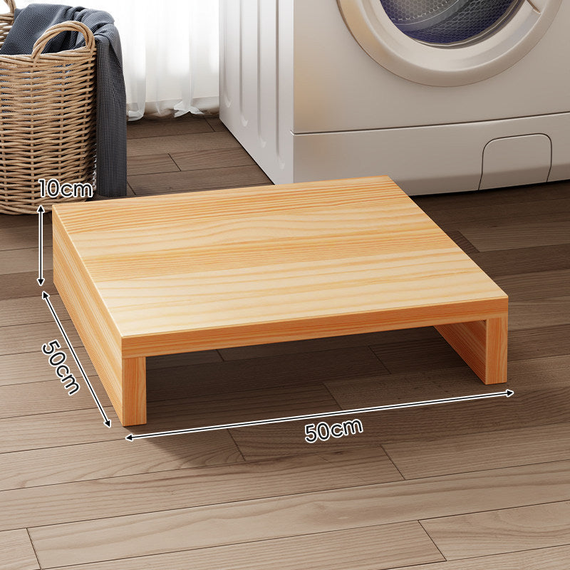 Low-Profile Solid Wood Appliance Riser Platform