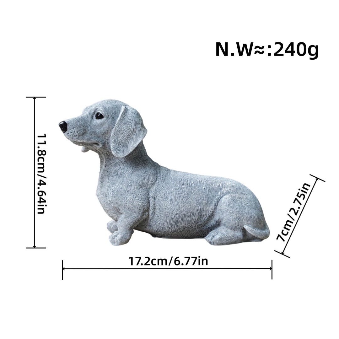 Colorful decorative figure of a dog in modern design