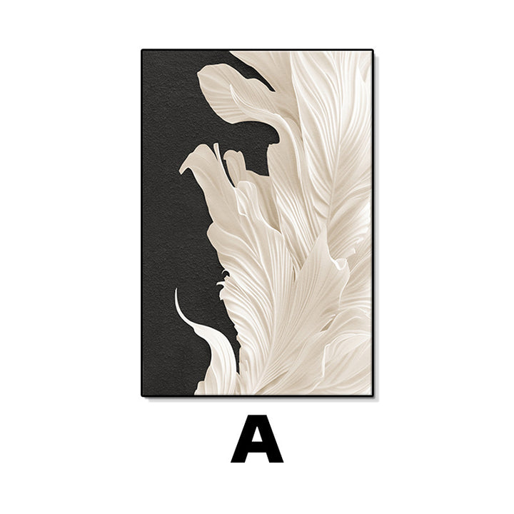 Elegant Floral Textured Wall Art
