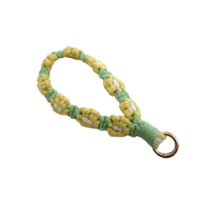 Floral Macrame Keychain Holder