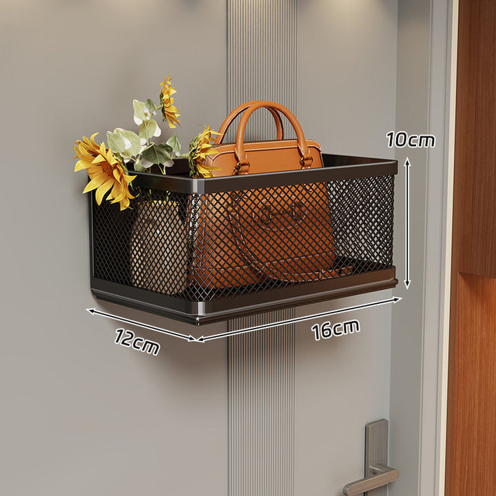 Wall-Mounted Mesh Storage Basket