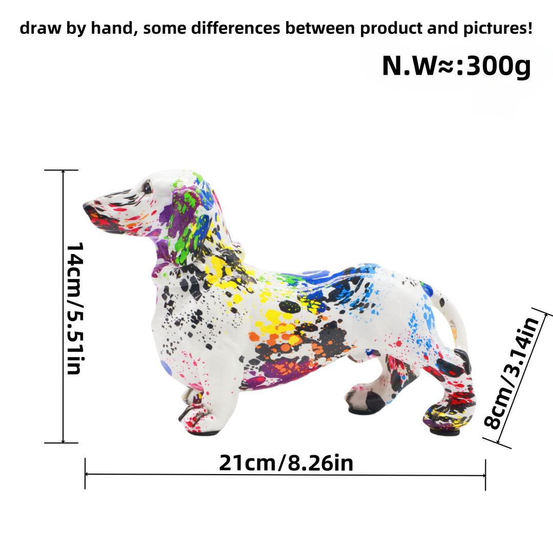 Creative decorative figure of a dachshund