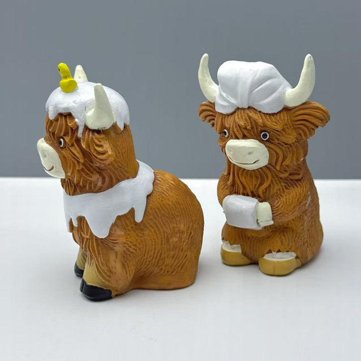 Funny Highland Cattle Figurine