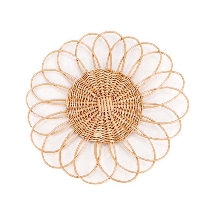 Decorative Wall Plate Made of Woven Rattan