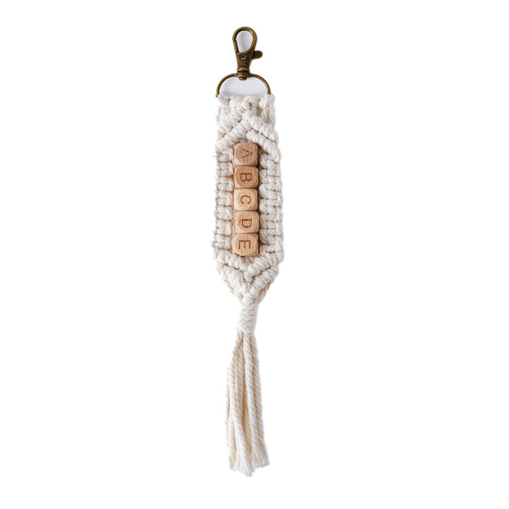 Personalized Macrame Keychain Holder
