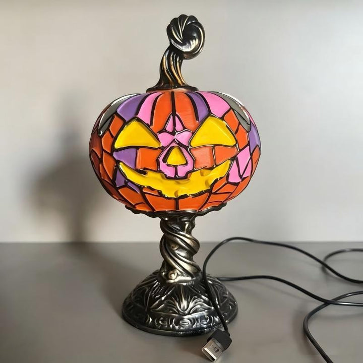 Pumpkin-Themed Table Lamp