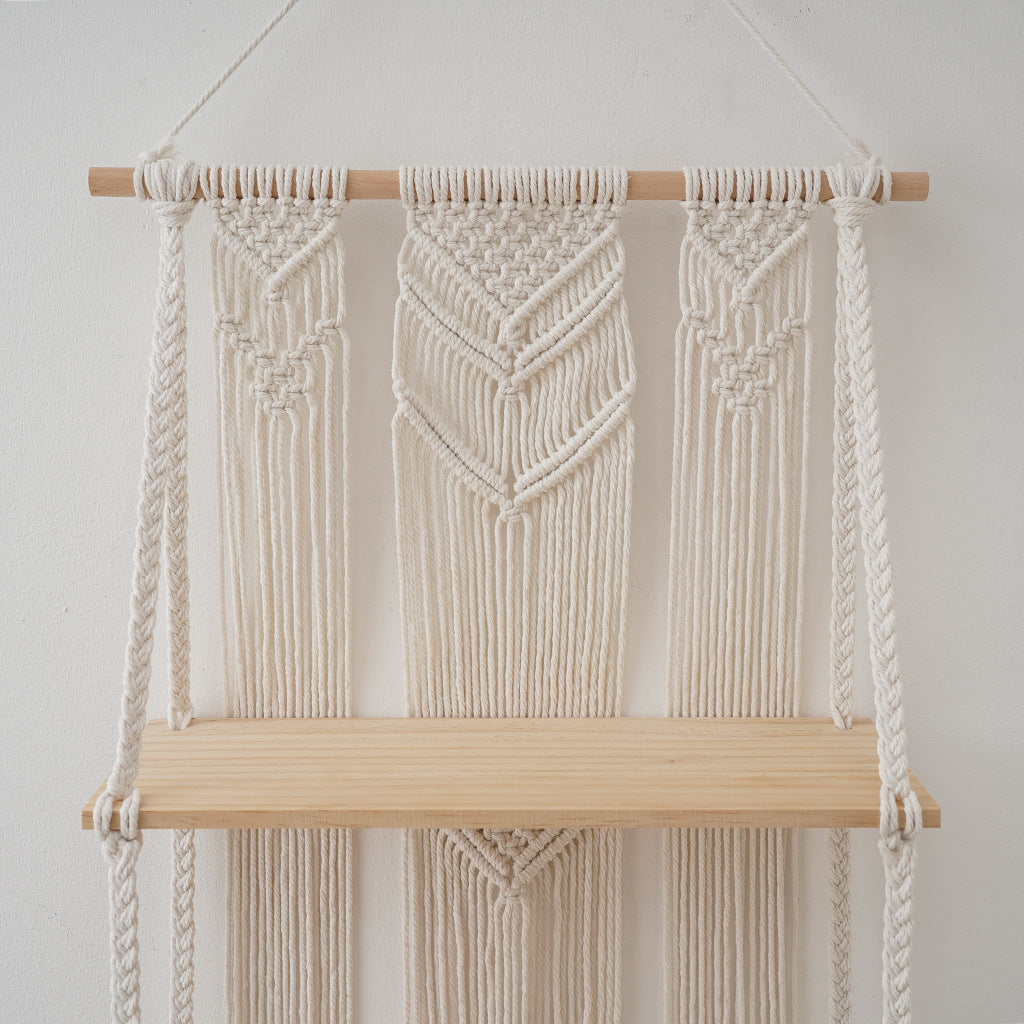 Macramé Wall Hanging Shelf