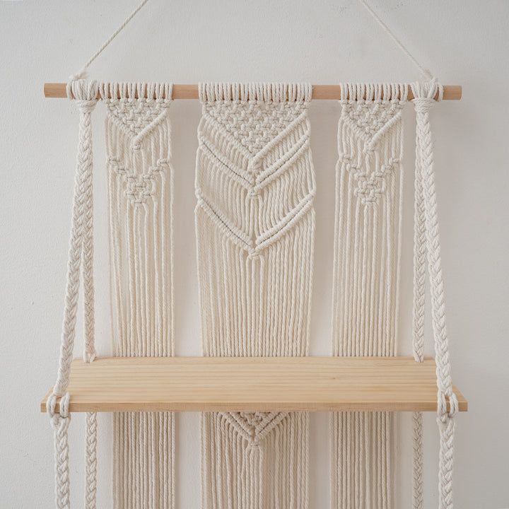 Macramé Wall Hanging Shelf