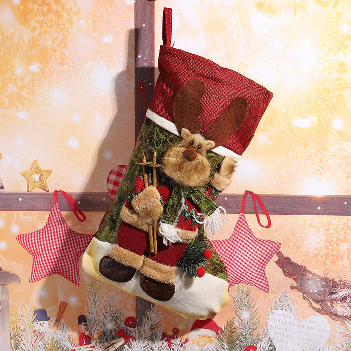 Cute Christmas stocking with reindeer design