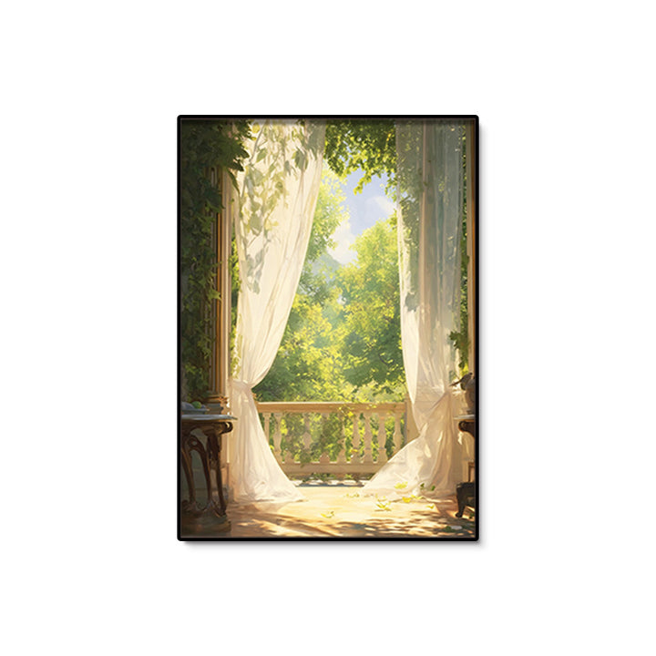 Art Print featuring Serene Garden View