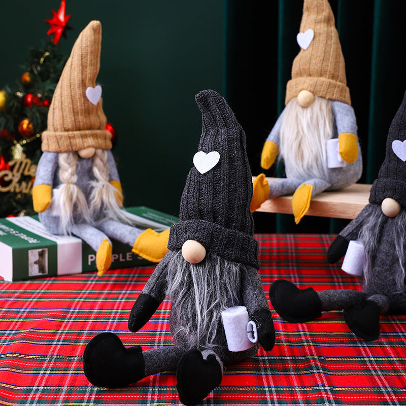 Decorative Christmas gnome figure