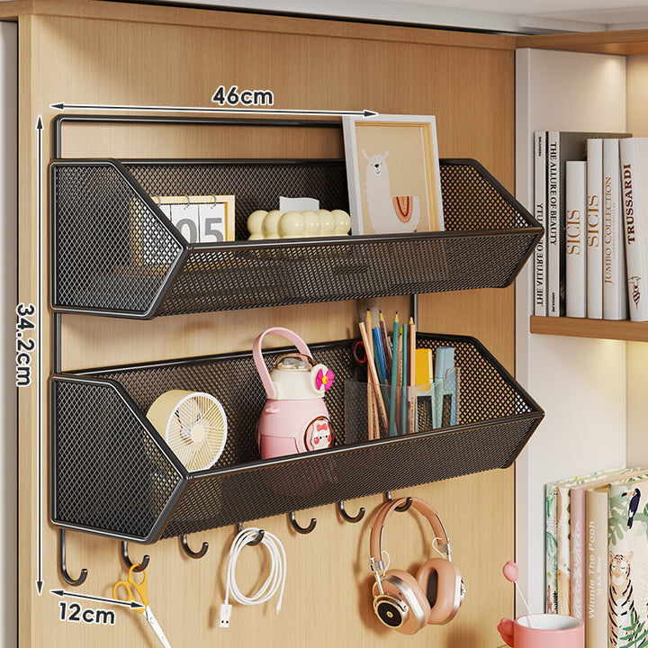 Over-Cabinet Mesh Hanging Storage Basket Shelf Organizer