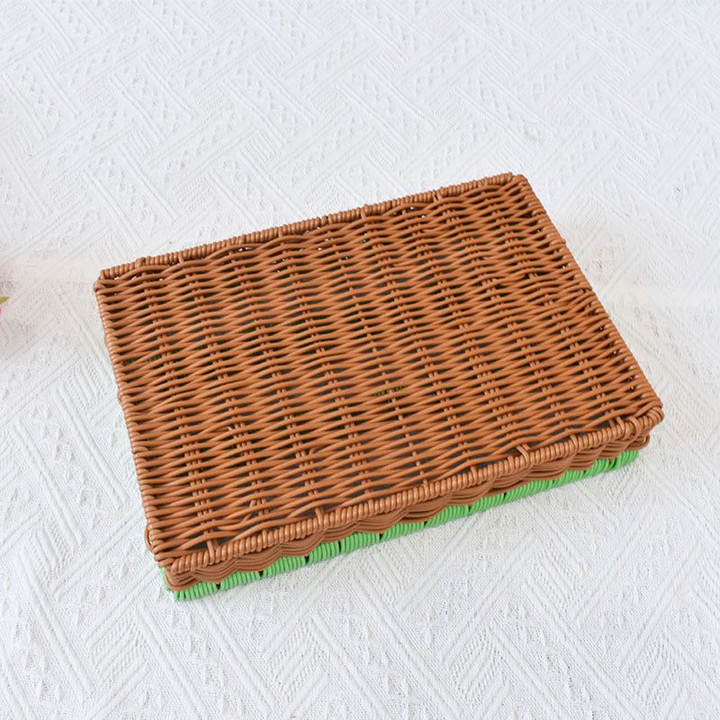 Multi-Tiered Woven Storage Tray