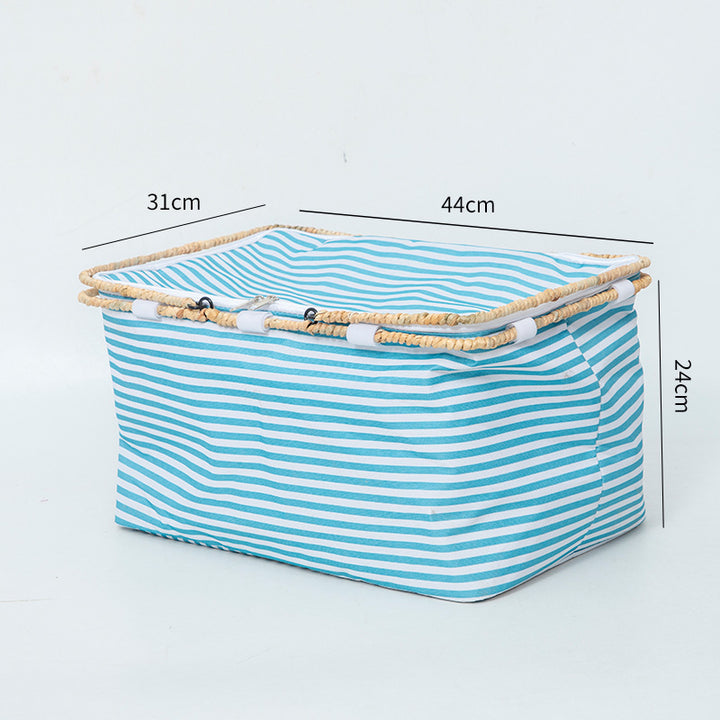 Practical basket with zipper and sturdy design